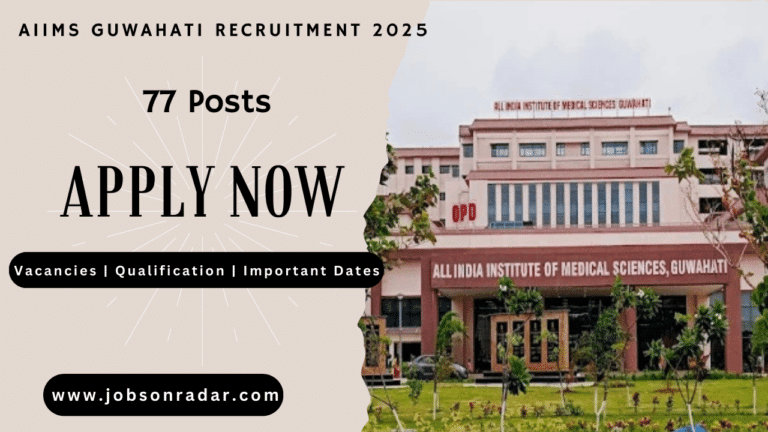 AIIMS Guwahati Recruitment 2025