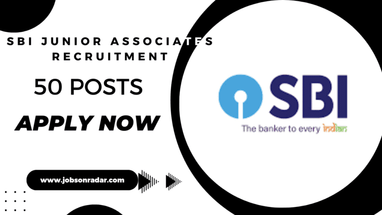 SBI Junior Associates Recruitment 2024