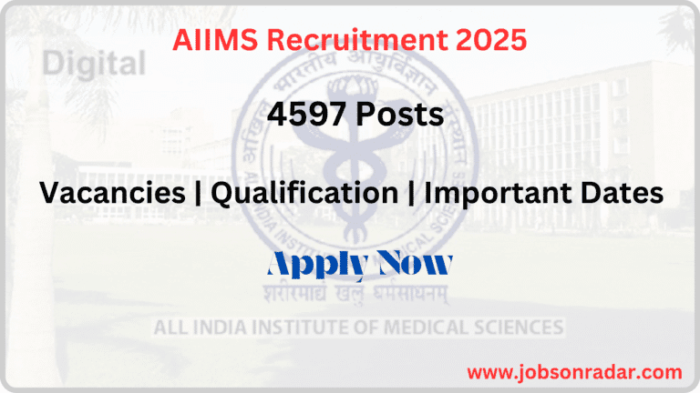 AIIMS Recruitment 2025