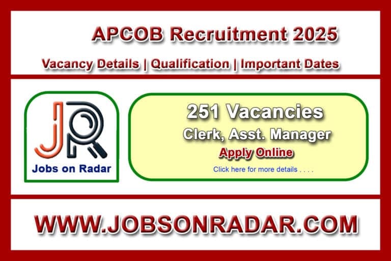 APCOB Recruitment 2025