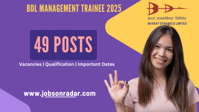 BDL Management Trainee 2025