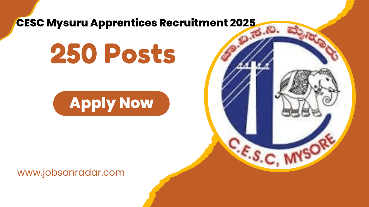 CESC Mysuru Apprentices Recruitment 2025
