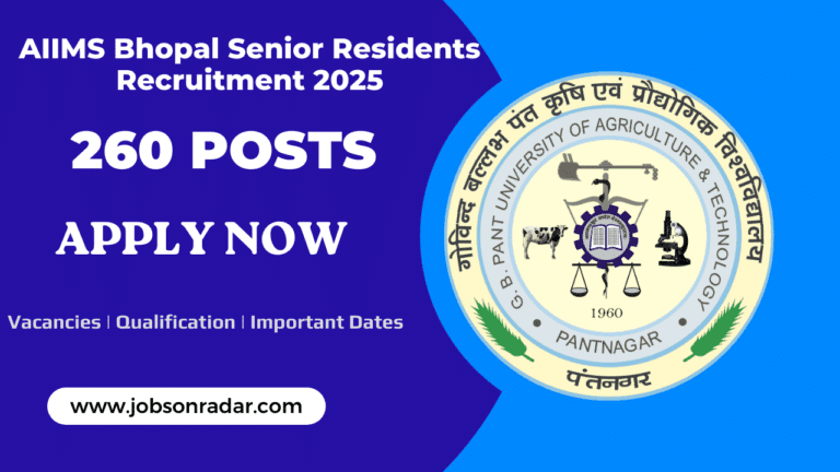GBPUAT Recruitment 2025