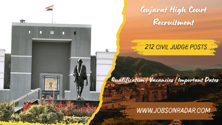 Gujarat High Court Recruitment 2025