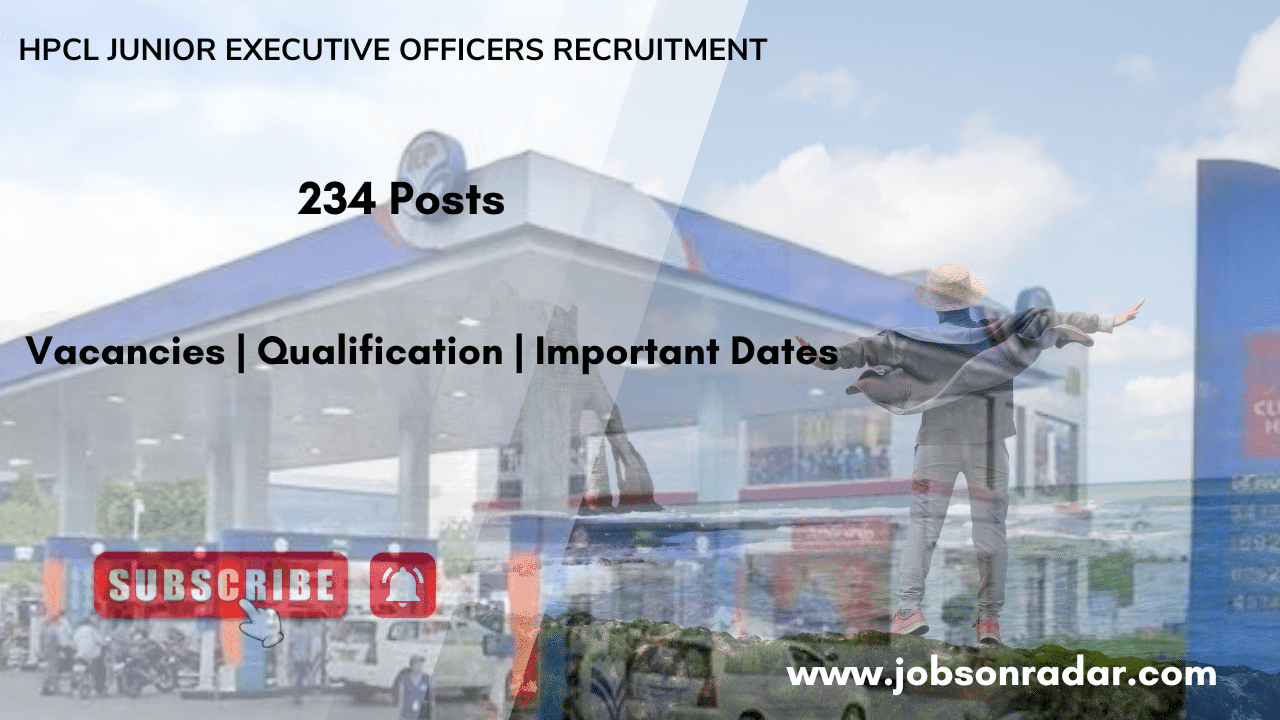 HPCL Junior Executive Officers Recruitment 2025