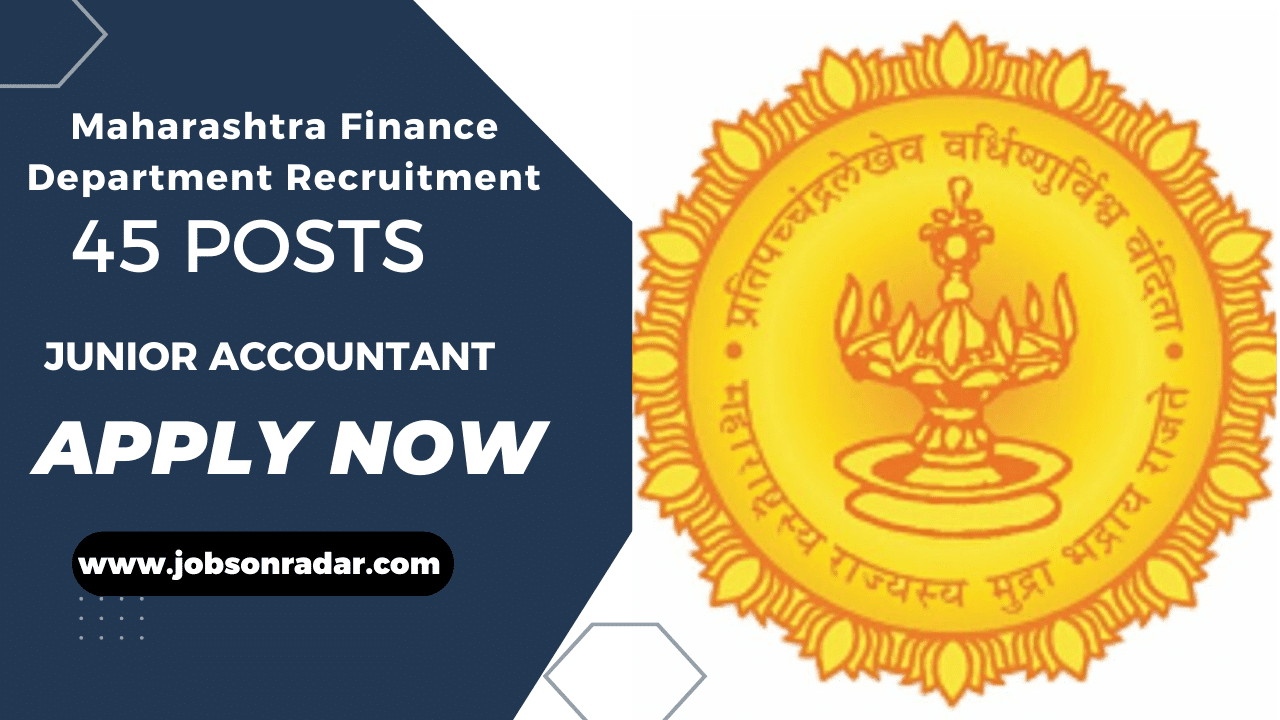 Maharashtra Finance Department Recruitment 2025
