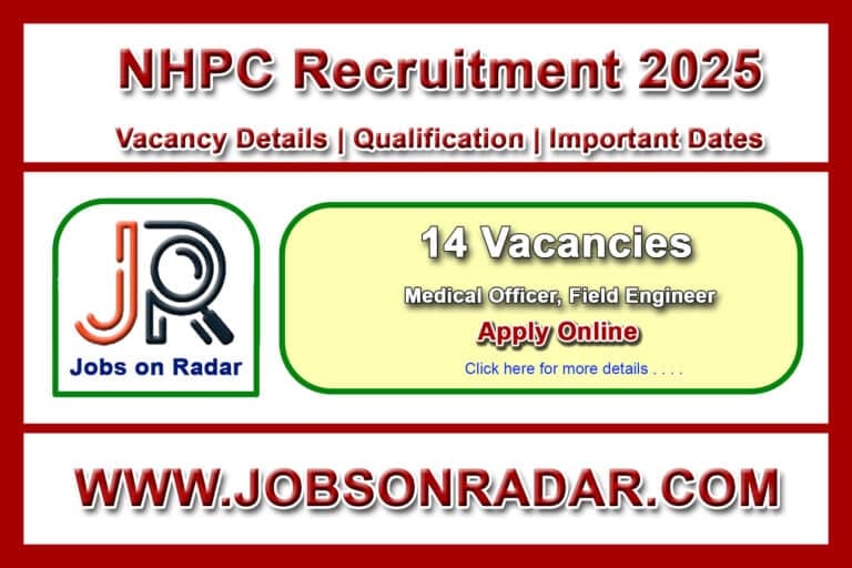 NHPC Recruitment 2025
