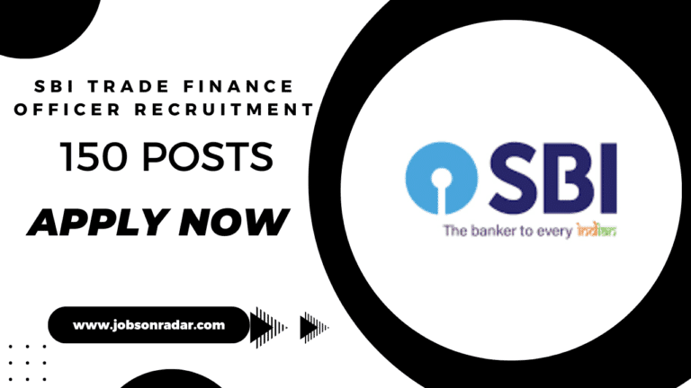 SBI Trade Finance Officer Recruitment 2025