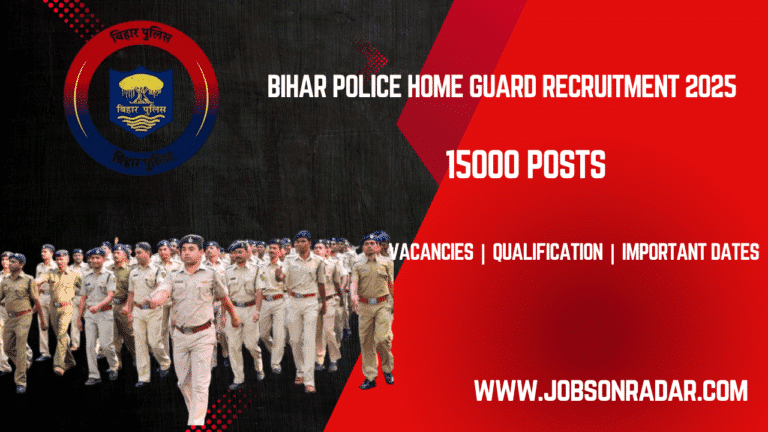 Bihar Police Home Guard Recruitment 2025