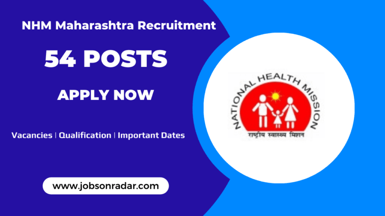 NHM Maharashtra Recruitment 2025