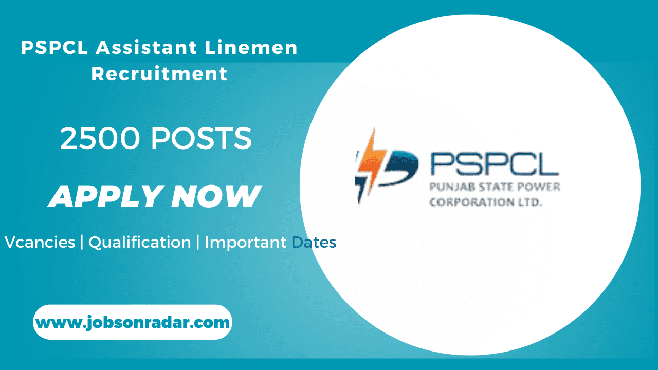 PSPCL Assistant Lineman Recruitment 2025