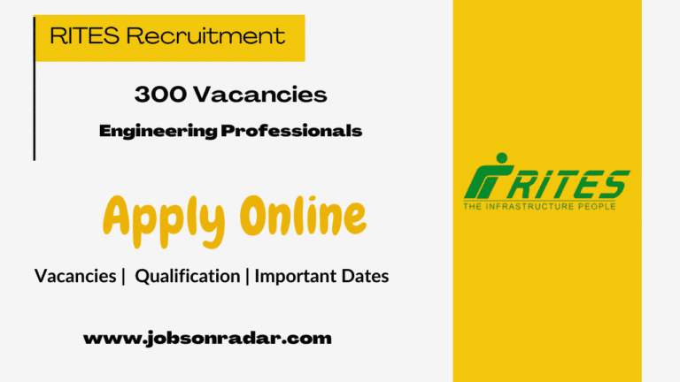 RITES Engineering Professionals Recruitment 2025