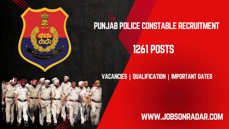 Punjab Police Constable Recruitment 2025