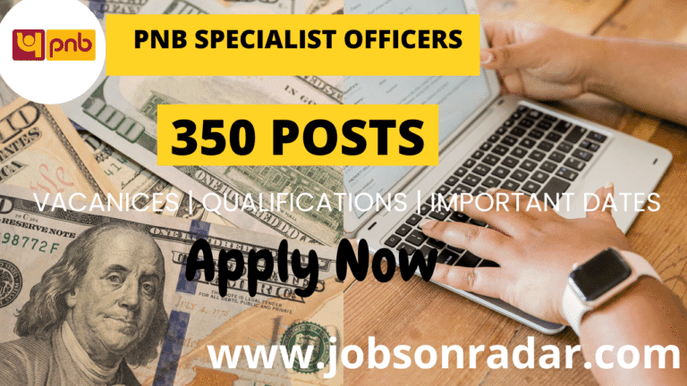 PNB Specialist Officers Recruitment 2025