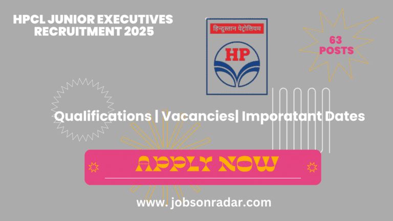 HPCL Junior Executives Recruitment 2025