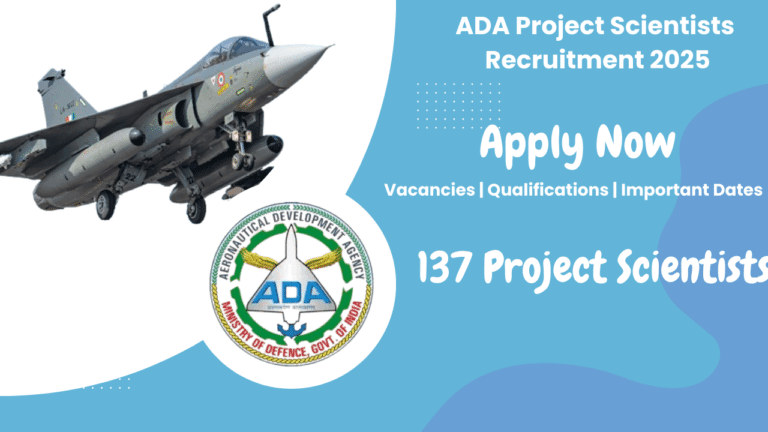 ADA Project Scientists Recruitment 2025
