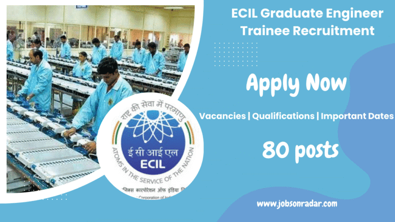 ECIL Graduate Engineer Trainee Recruitment
